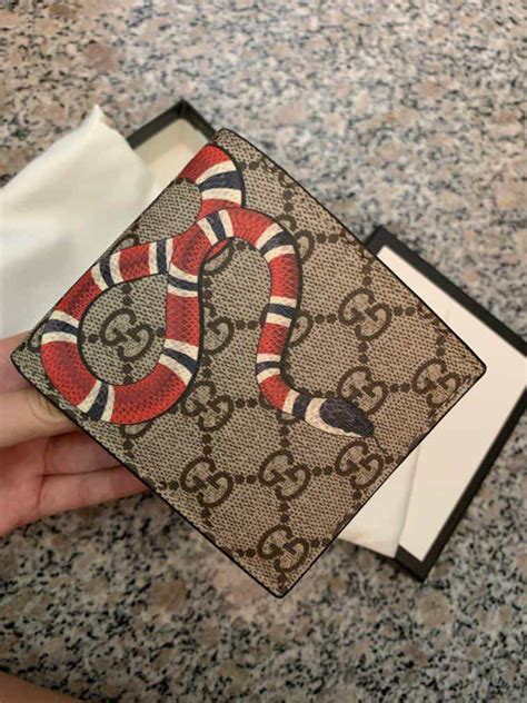 gucci snake belt on person|gucci snake wallet inside.